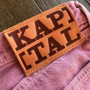 Kapital Women's Pink Denim Jeans Like New 28 Waist